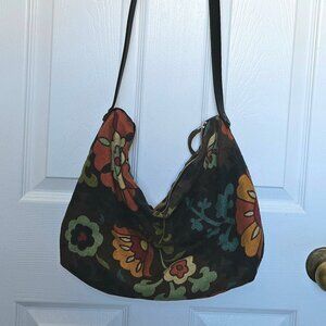 Vintage Canvas Tapestry-Look Crossbody